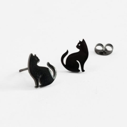 Black Cat Studs