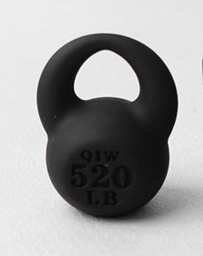 Black kettlebell with weight