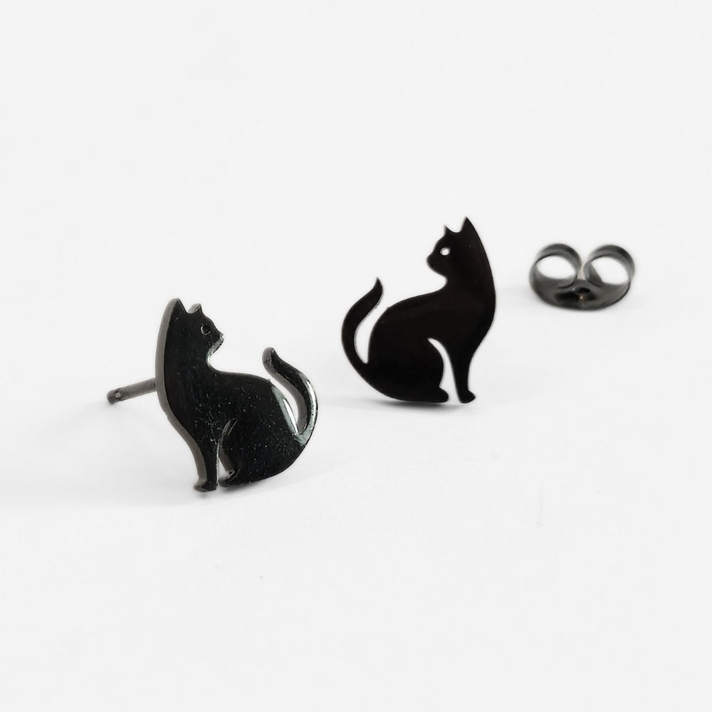 Black Cat Studs