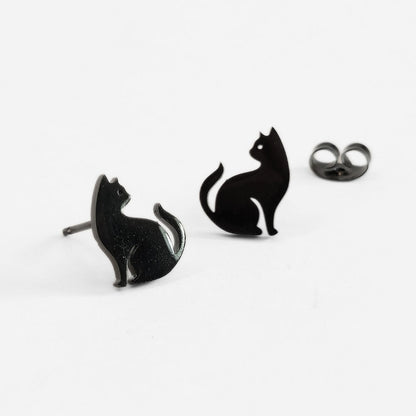 Black Cat Studs
