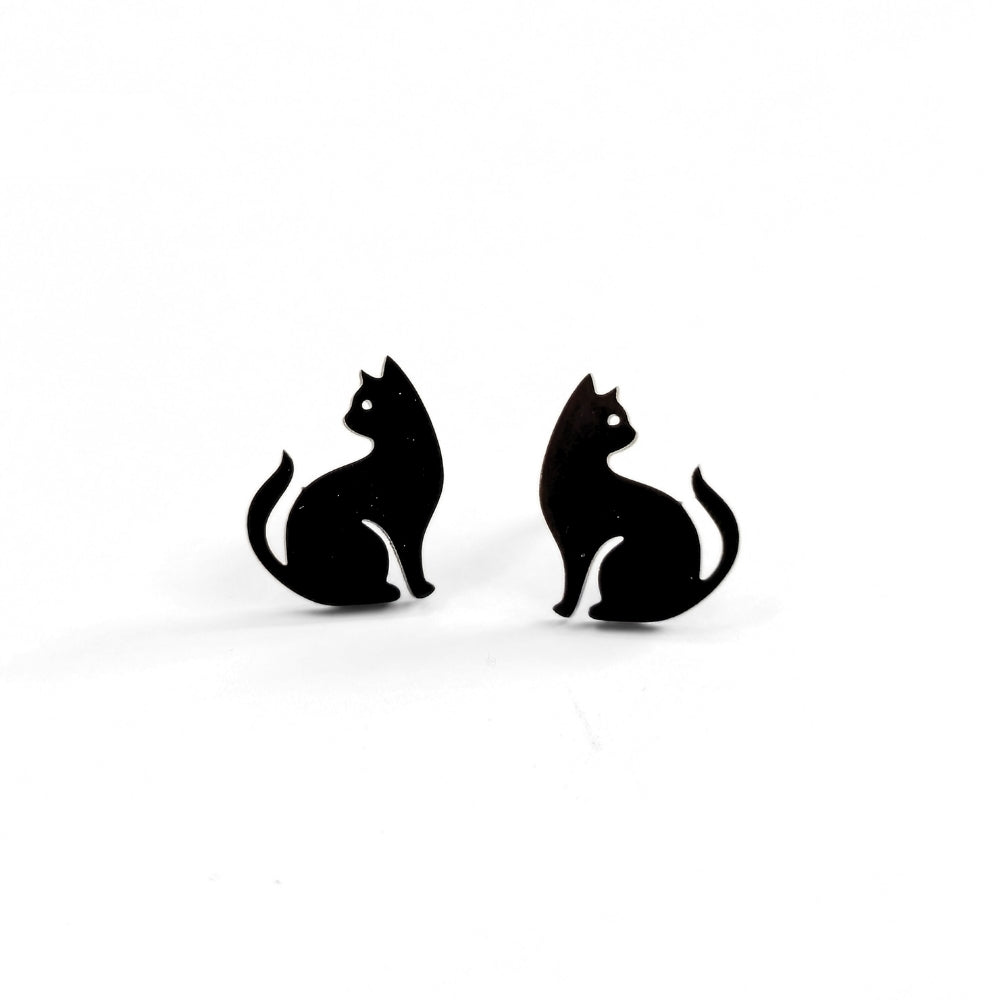 Black Cat Studs