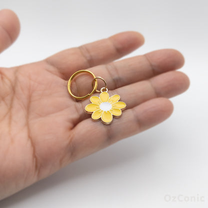 Daisy charm for cat, dog, necklace, earring, keychain or other accessories *Free shipping*
