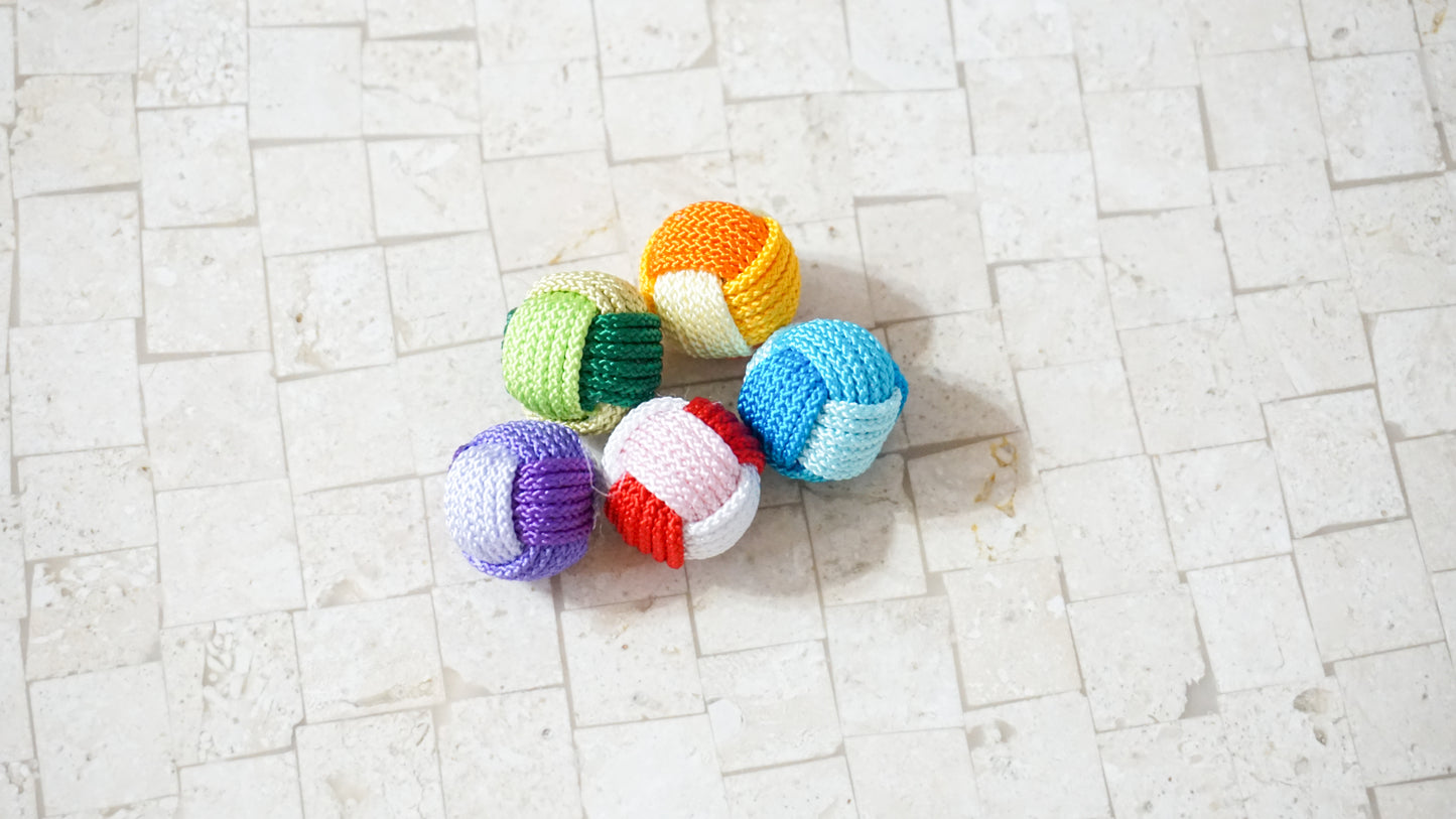 Handmade Colorful Knotted Gongi Game Set
