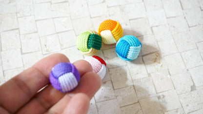 Handmade Colorful Knotted Gongi Game Set