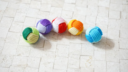 Handmade Colorful Knotted Gongi Game Set