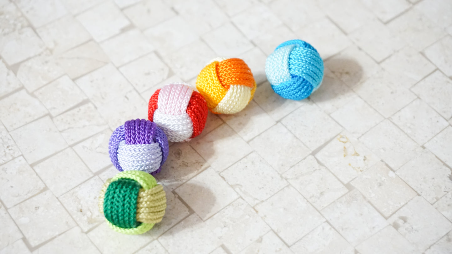 Handmade Colorful Knotted Gongi Game Set