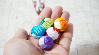Handmade Colorful Knotted Gongi Game Set