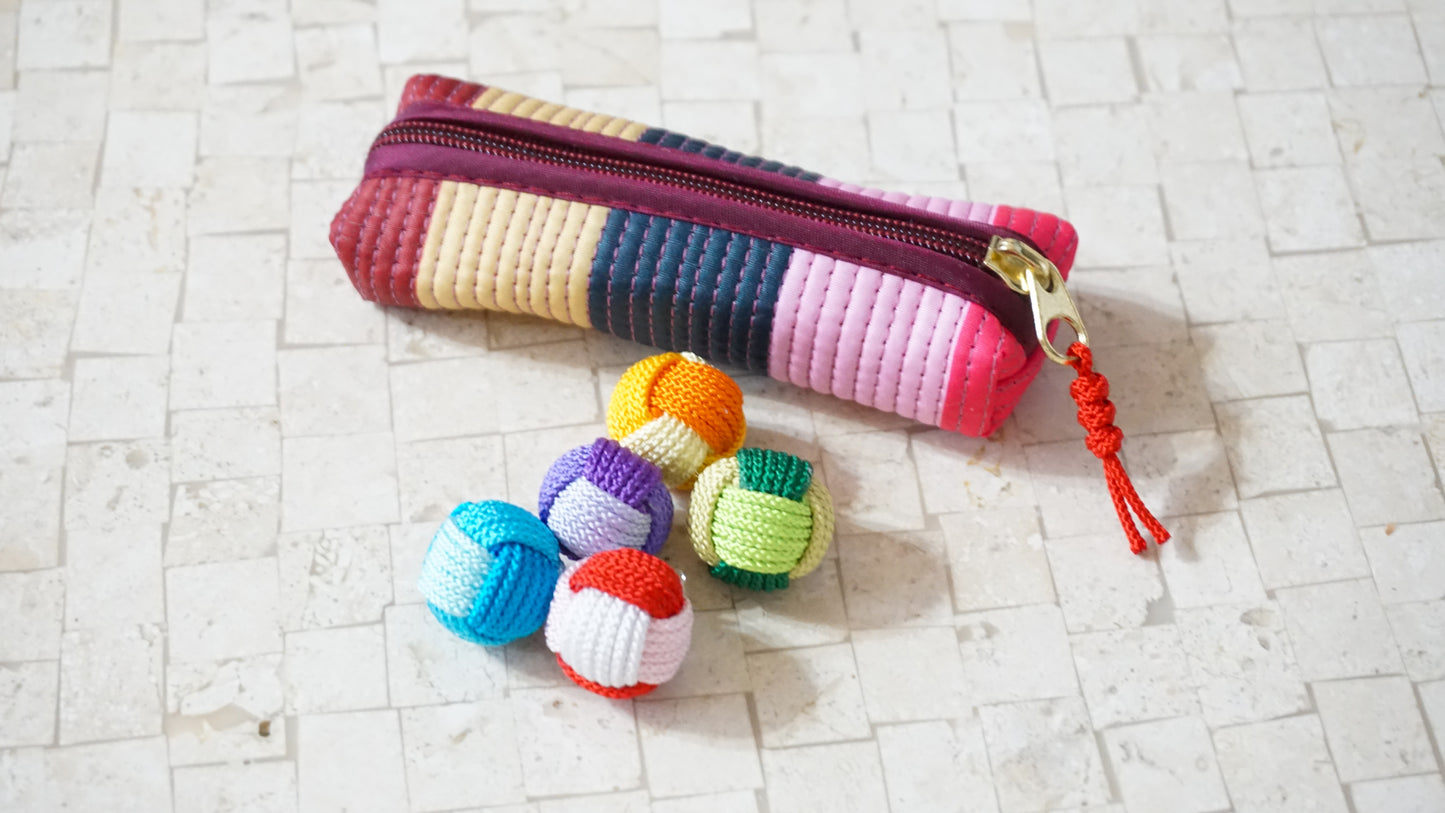 Handmade Colorful Knotted Gongi Game Set