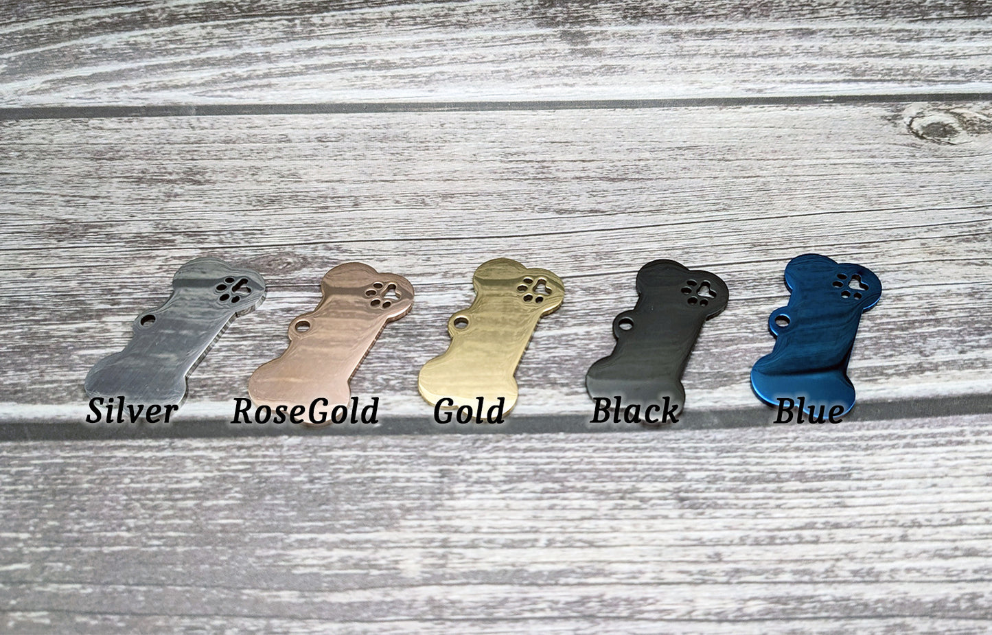 Personalized Bone Shape Pet ID Tag: Laser Engraved Stainless Steel Charm 4cm Medium Size
