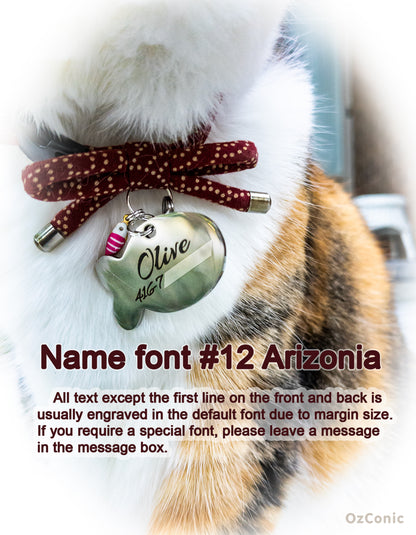 Personalized Cute Fish Shaped Charm Tag Pendant for You or Your Furry Friend