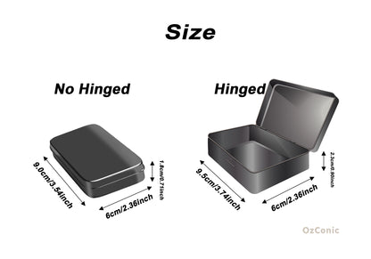 Portable Metal Storage Box And Cute cat and canned sardines Laser Engraved
