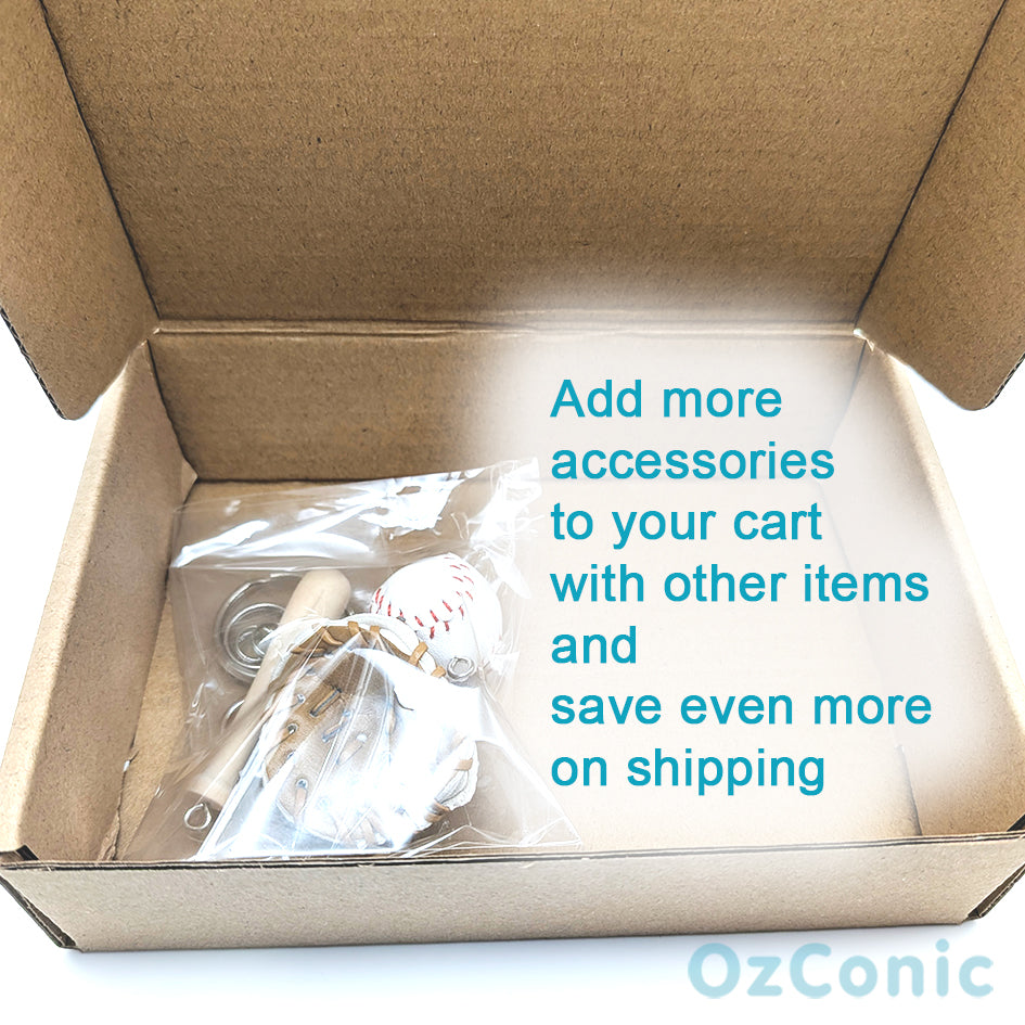 Mini baseball keychain DIY kit package