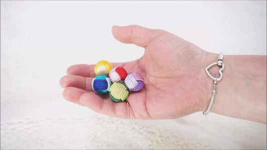 Handmade Colorful Knotted Gongi Game Set