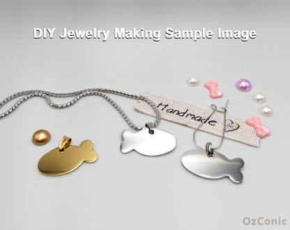 Personalized Cute Fish Shaped Charm Tag Pendant for You or Your Furry Friend