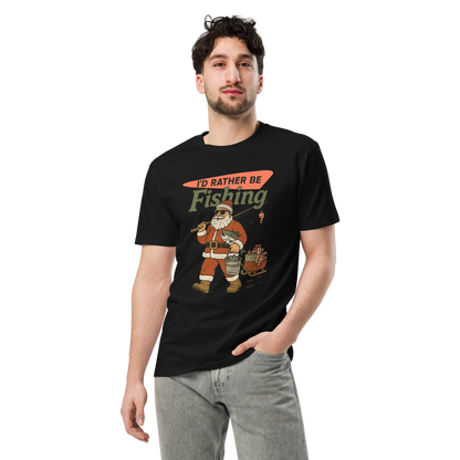 I'd rather be fishing Unisex premium t-shirt *Free Shipping*